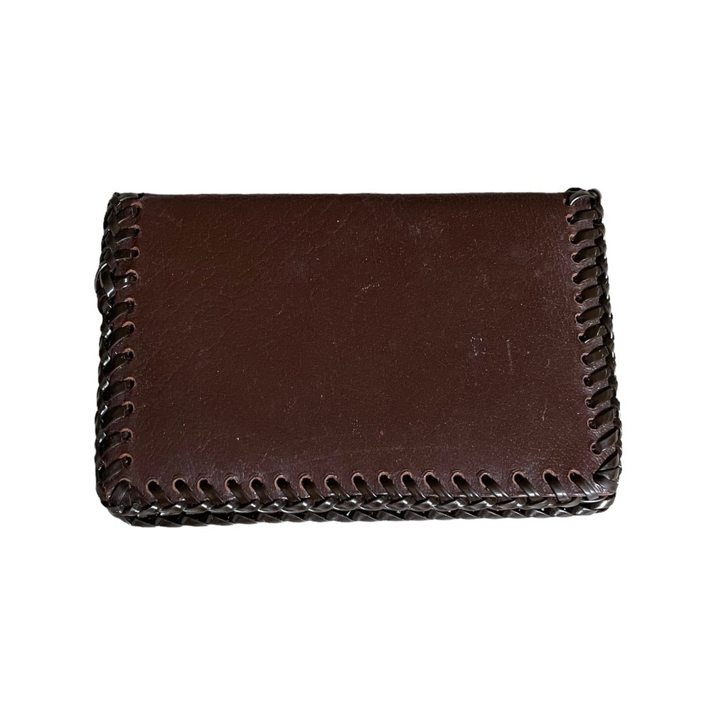 Handmade Brown Leather Wallet Cardholder Small